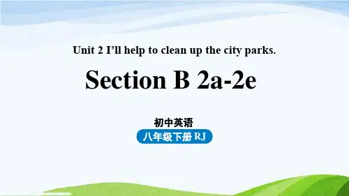 人教版八下英语Unit2第5课时(SectionB 2a-2e)