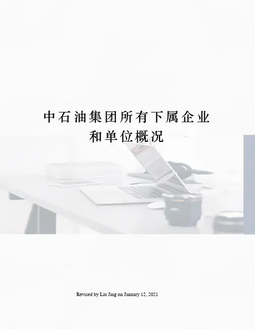 中石油集团所有下属企业和单位概况