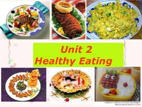 【最新】高中英语必修三：Unit 2 Healthy Eating (共20张PPT)