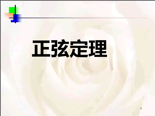正弦定理优秀PPT课件
