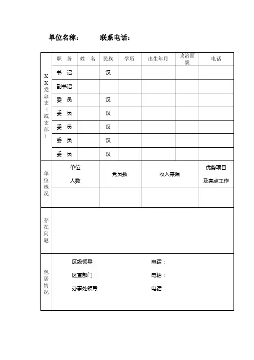 党建台帐空白