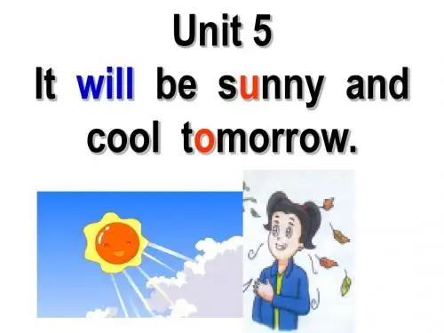 六年级上英语课件-unit 5 it will be sunny and cool tomorrow_湘少版