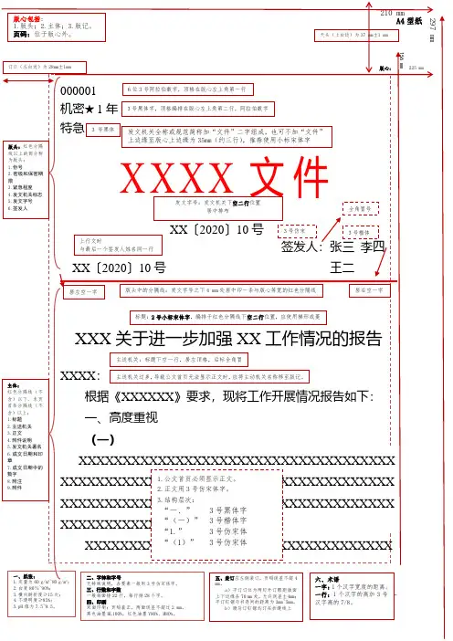 公文写作格式(2020年1.1版)