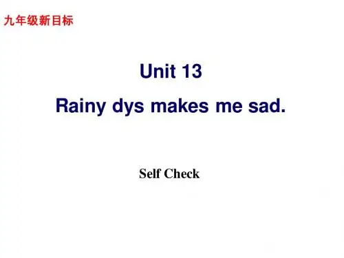 新目标九年级英语unit13  SectionB 3a-4课件