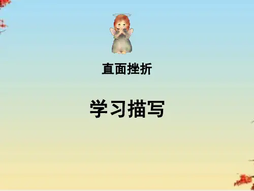 直面挫折——学习描写ppt1 人教课标版
