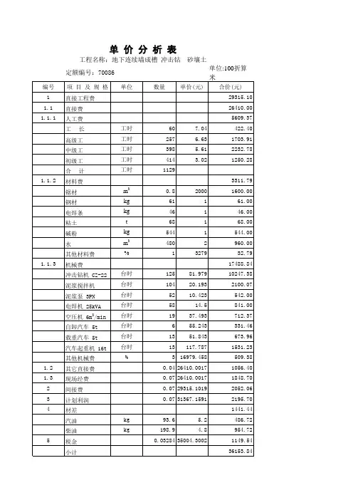 混凝土防渗墙(改后)11.10