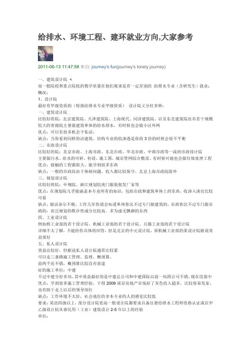 专业就业方向