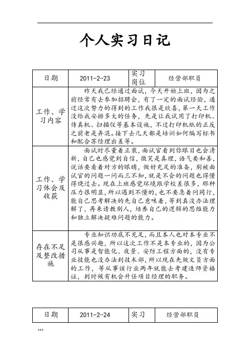 工程招投标实习日记(24篇)