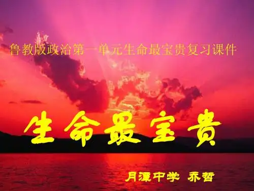 鲁教版七年级政治上册第一单元复习课件