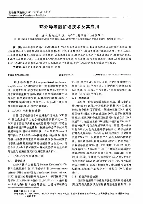 环介导等温扩增技术及其应用