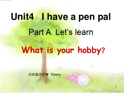 PEP小学英语六年级上册第四单元完整(全)ppt课件