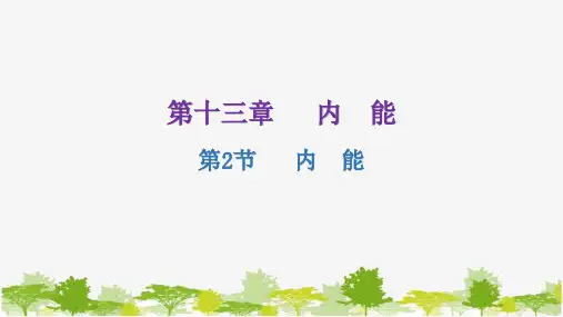 人教版物理九年级全册 第十三章内能第2节内能课件(共28张PPT)