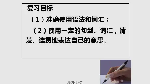 中考英语作文指导训练PPT课件