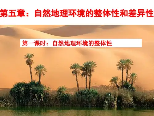 高三地理一轮复习自然地理环境的整体性和差异性 ppt课件