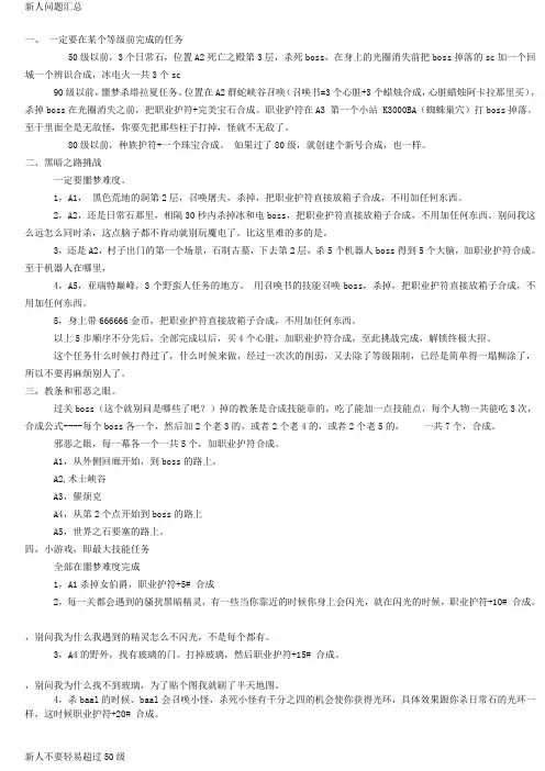 暗黑2mod_魔电说明书