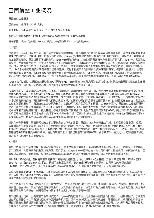 巴西航空工业概况