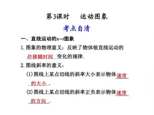 1第3课时  运动图像  追及相遇问题
