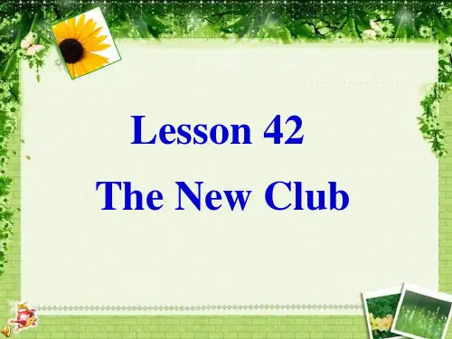 冀教版八年级英语上课件 Unit 7 lesson42