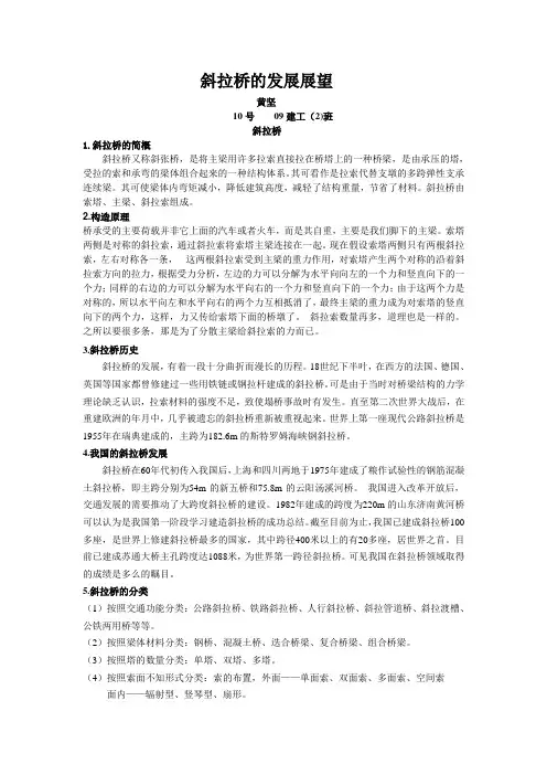 斜拉桥的发展展望