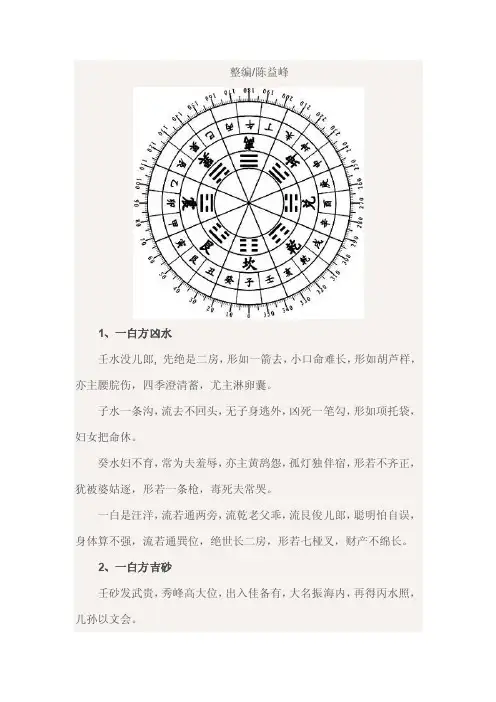 陈益峰：二十四山砂水全文