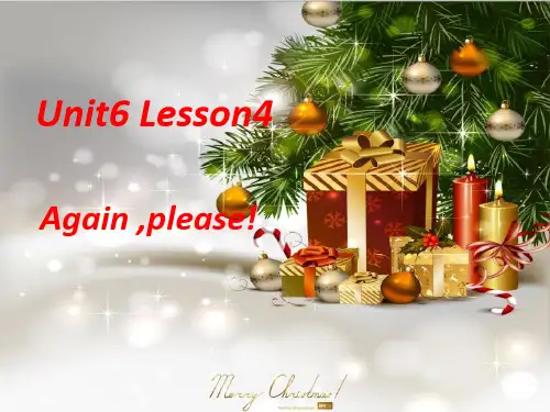 2020-2021学年鲁科版英语五年级上册Unit 4 School in Canada Lesson 4 Again,please课件
