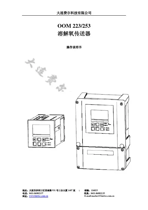 溶氧仪表(说明书)