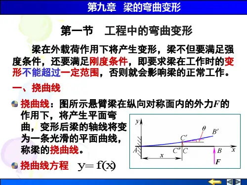 第九章梁的弯曲变形