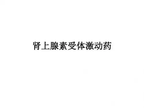 药理学精品教学(汕头大学)肾上腺素受体阻断药-精选文档