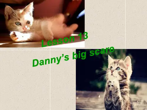 冀教版英语八年级下册  Unit 3  Lesson 13Danny's big scare课件(共26张PPT)