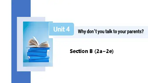 Unit4SectionB(2a2e)课件初中英语人教版新目标八年级下册