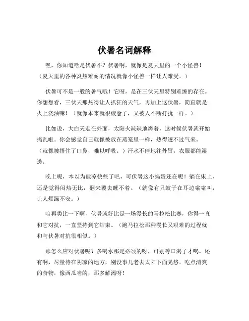 伏暑名词解释