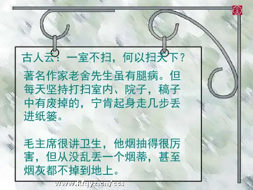 《养成良好的卫生习惯》主题班会ppt课件