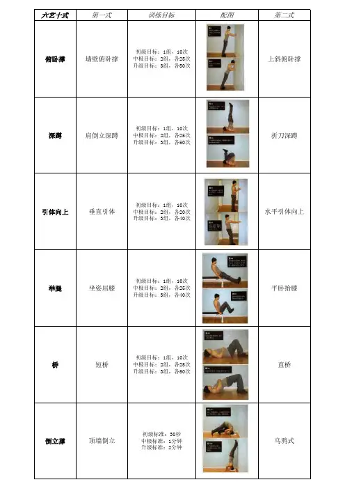 囚徒健身六艺十式图文