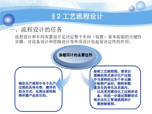 精选工艺流程设计课件PPT80页