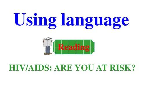 【同课异构3】人教新课标选修6 Unit3 A healthy life-using language