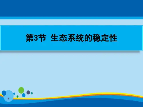 《生态系统的稳定性》PPT课件【精选推荐课件】