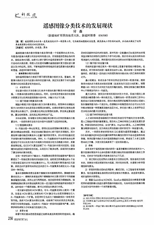 遥感图像分类技术的发展现状