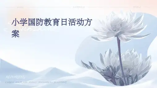 小学国防教育日活动方案PPT