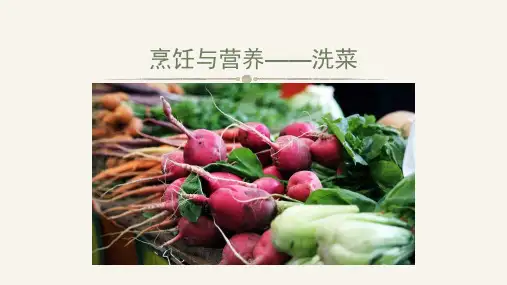 烹饪与营养——洗菜(课件) 一年级上册劳动鲁科版