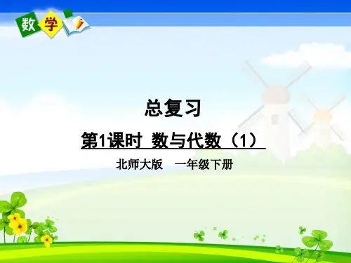北师大版数学一年级下册《总复习第1课时 数与代数(1)》教学课件