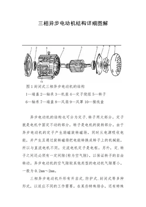 三相异步电动机结构详细图解