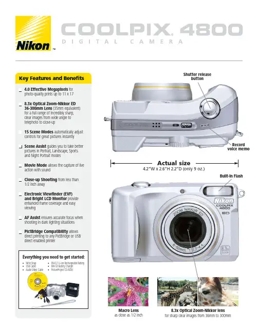 尼康 COOLPIX P900使用手册说明书