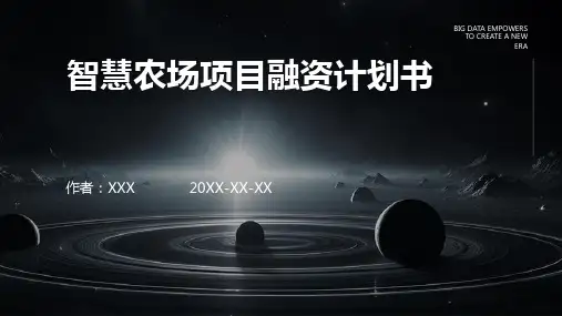智慧农场项目融资计划书