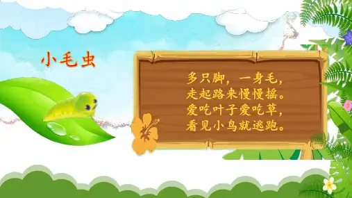 22小毛虫(课件)二年级下册语文部编版