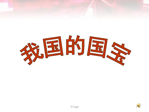 《我国的国宝教学》PPT课件