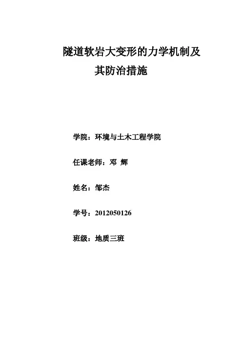 软岩的力学特性及工程危害
