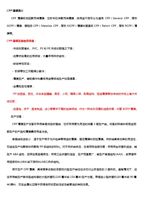 CPP薄膜简介
