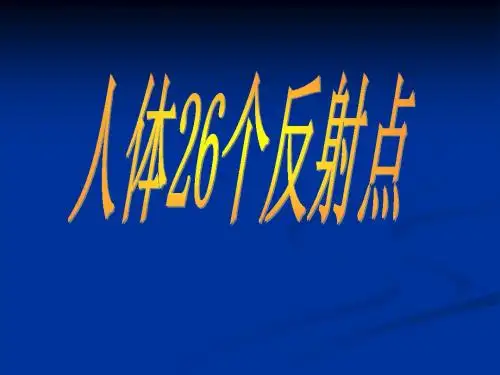 26个特效穴位 PPT课件