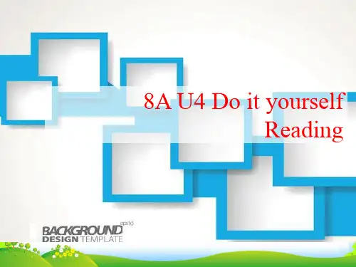 牛津译林八年级英语上册Unit4《Do it yourself》Reading 课件