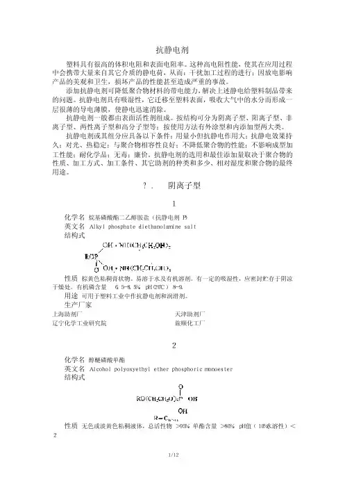抗静电剂